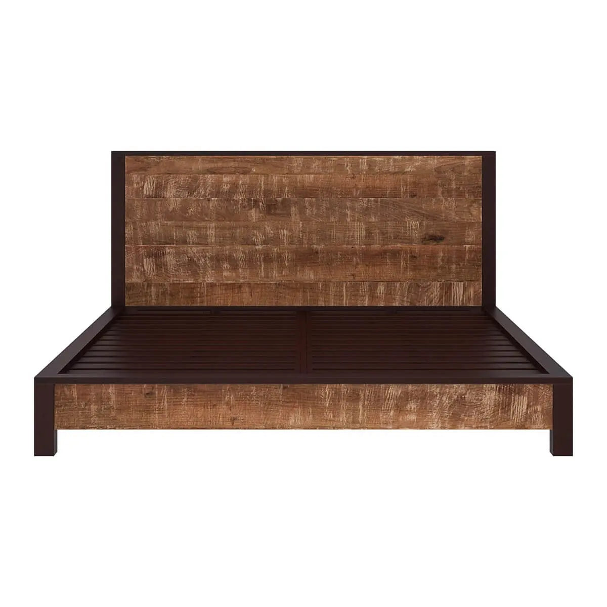 Premium wooden bed frame with headboard