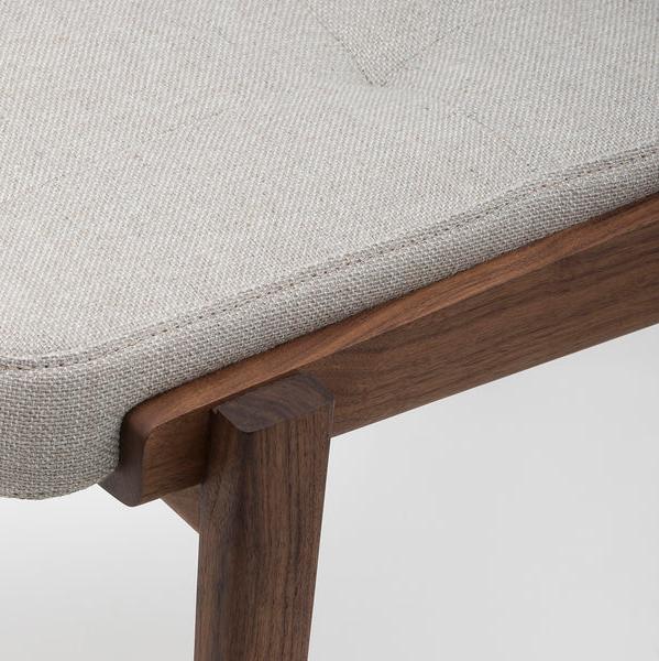 contemporary accent chair made from solid wood
