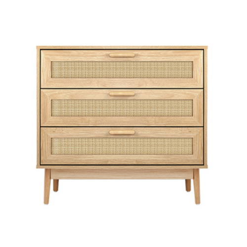 Luxury stylish rattan drawer cabinet for bedroom interiors - The Leaf Crafts