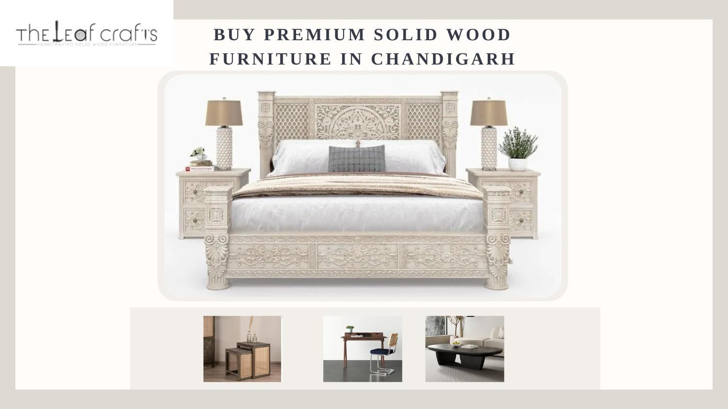 Buy Premium Solid Wood Furniture in Chandigarh | The Leaf Crafts