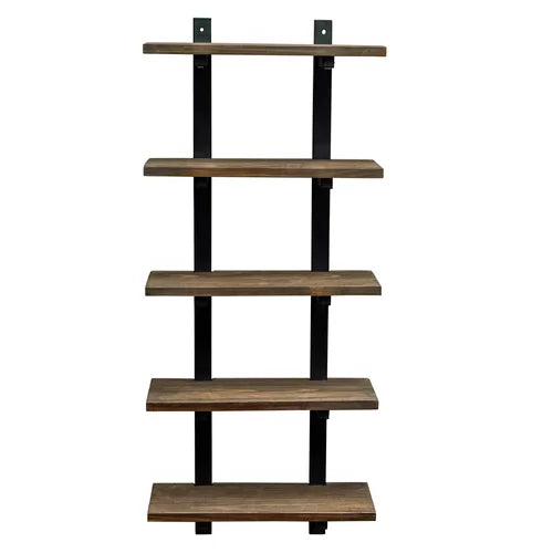 Tabwa Solid Wood Wall Mounted Bathroom Shelves - The Leaf Crafts