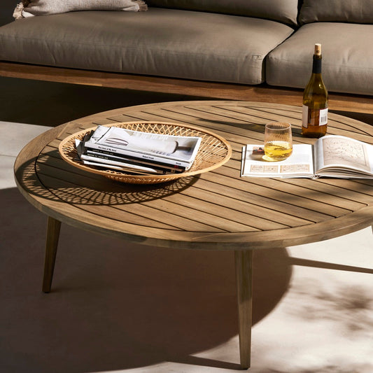 Maximus Outdoor Rounded Coffee Table - The Leaf Crafts