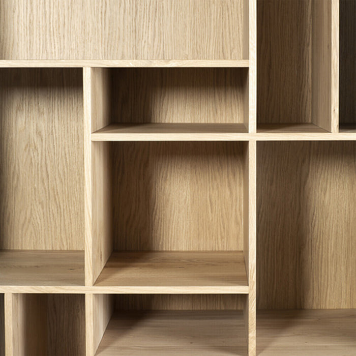 louis multipurpose solid wood bookshelf