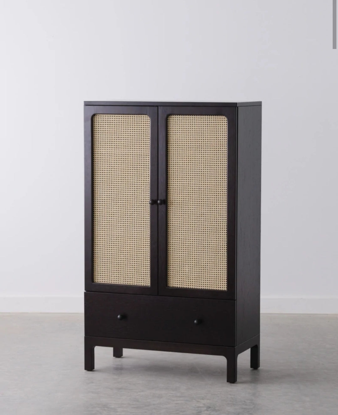 Fresco Solid Wood Cane Cabinet - The Leaf Crafts