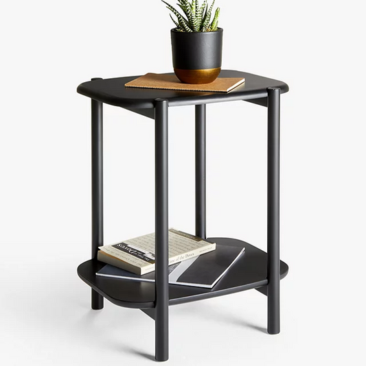 Pebble Side Table, Black - The Leaf Crafts