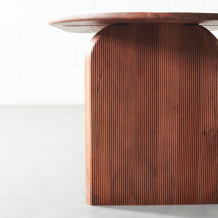 luxury solid wood dining table for family gatherings - The Leaf Crafts