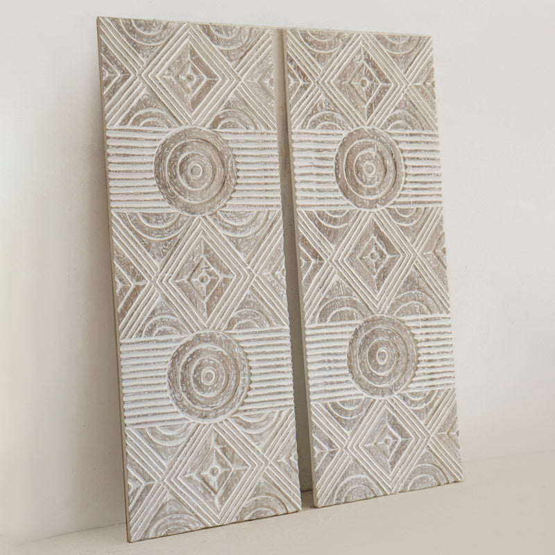 Luxury decorative carved wood wall panels for living room - The Leaf Crafts