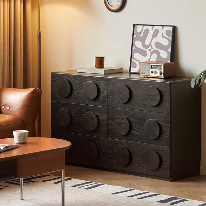 Luxruy modern wooden chest of drawers with six spacious drawers