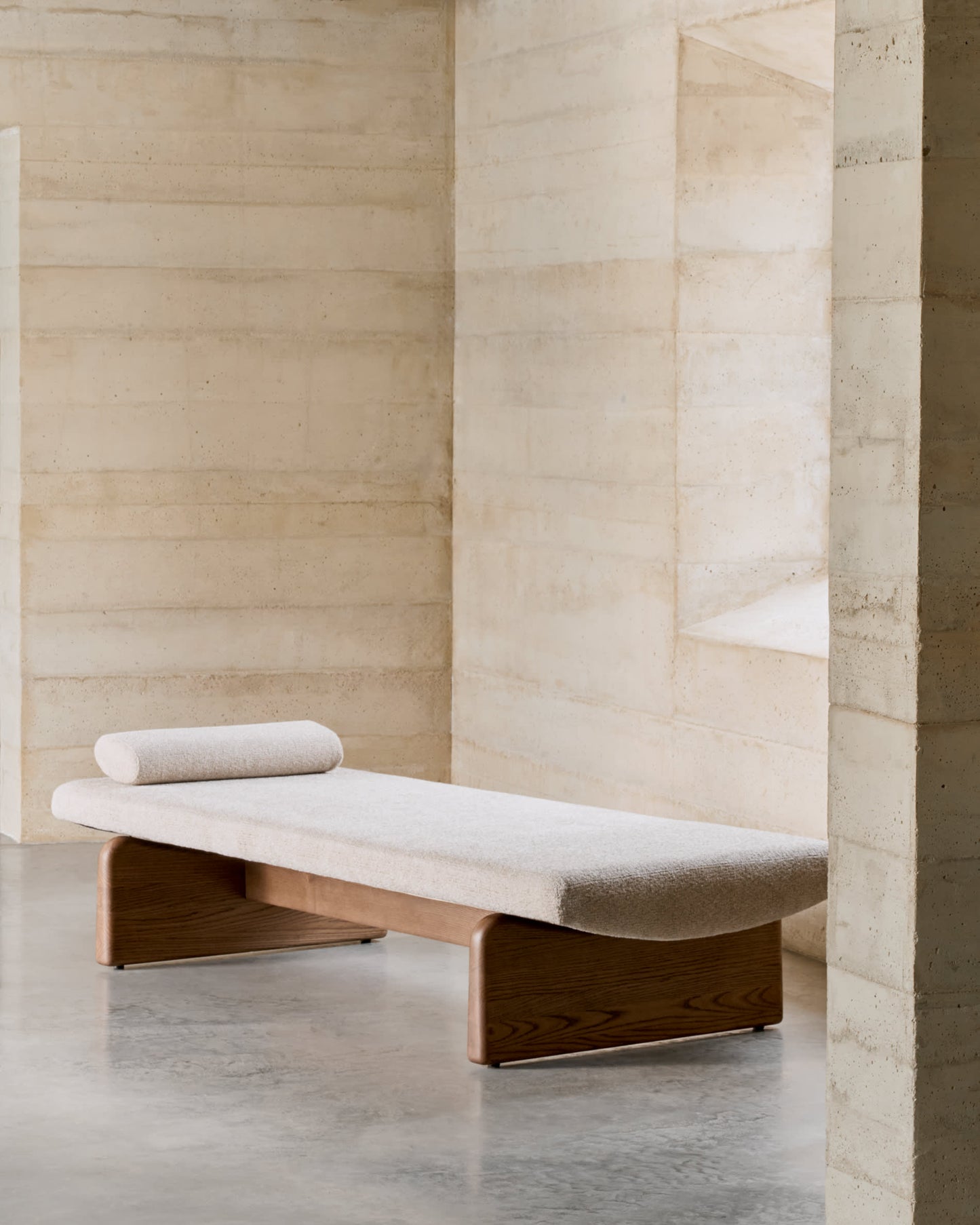 Luxury handcrafted wooden daybed with premium finish