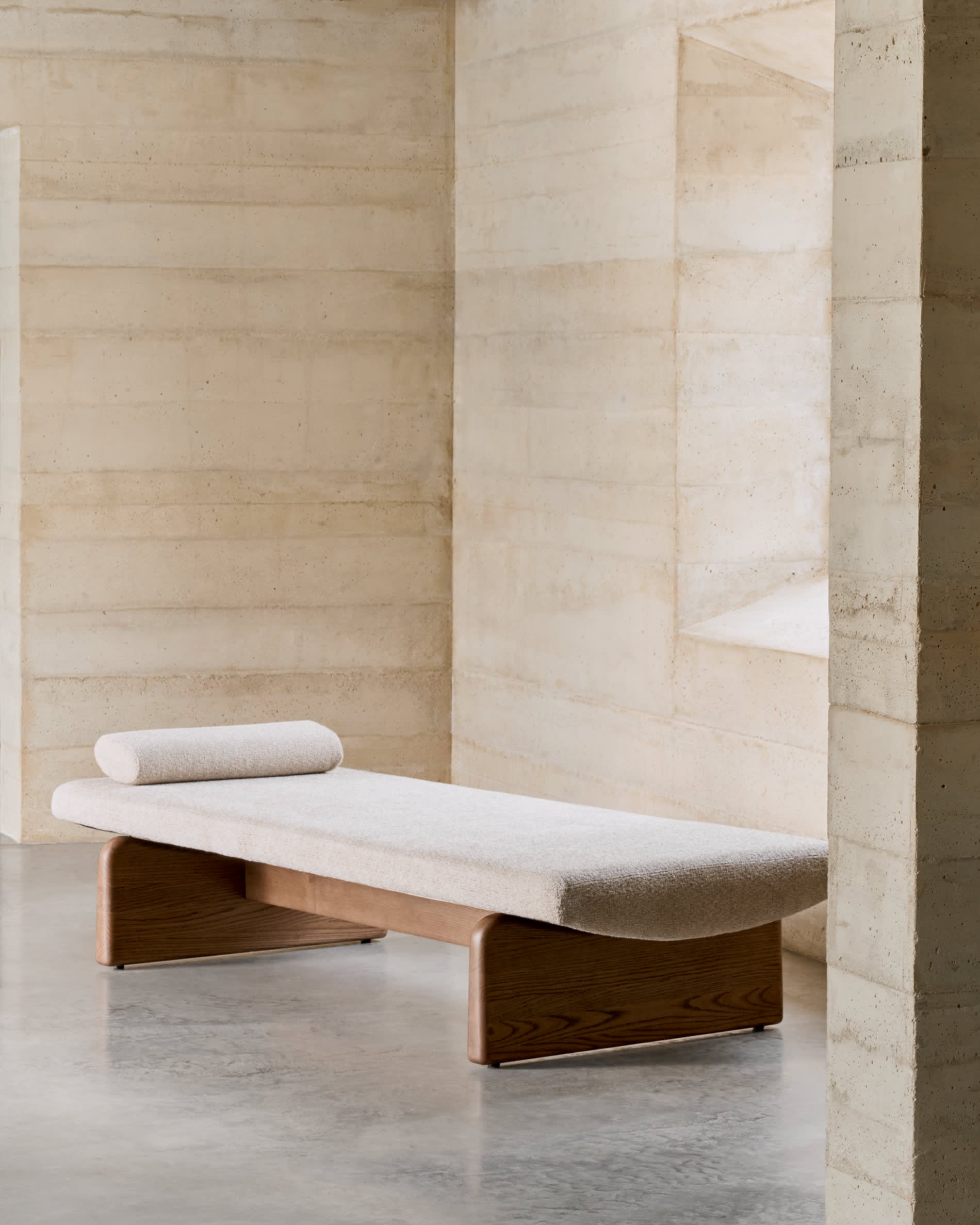 Luxury handcrafted wooden daybed with premium finish