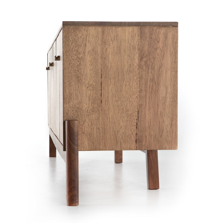 Luxury wooden display cabinet alternative with open shelves - The Leaf Crafts