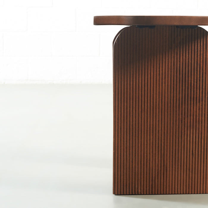 Luxury wooden end table for small spaces - The Leaf Crafts