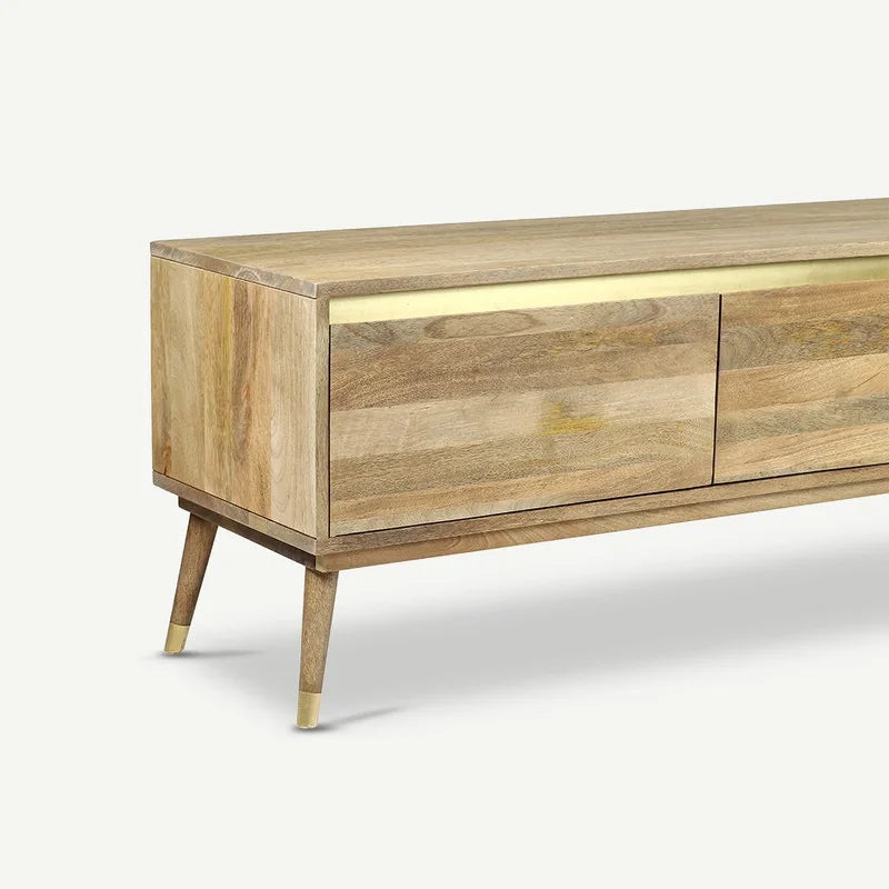 Mid-century furniture is known for its simple yet stylish design, and this TV unit reflects that philosophy perfectly.