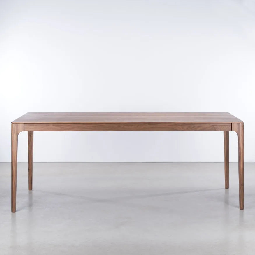 rustic wooden dining table