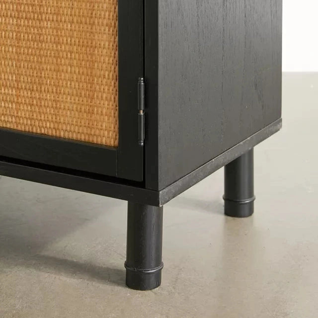 modern rattan cabinet for living room