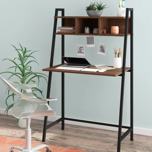 Contemporary Ladder Desk With Storage - The Leaf Crafts