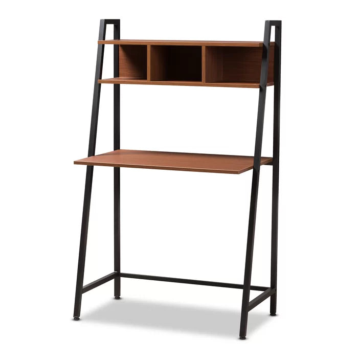 Contemporary Ladder Desk With Storage - The Leaf Crafts