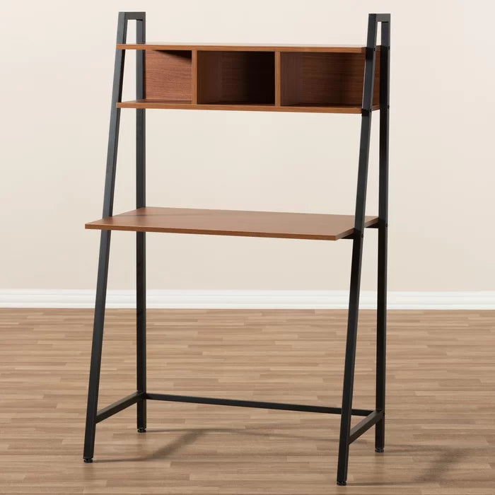 Contemporary Ladder Desk With Storage - The Leaf Crafts