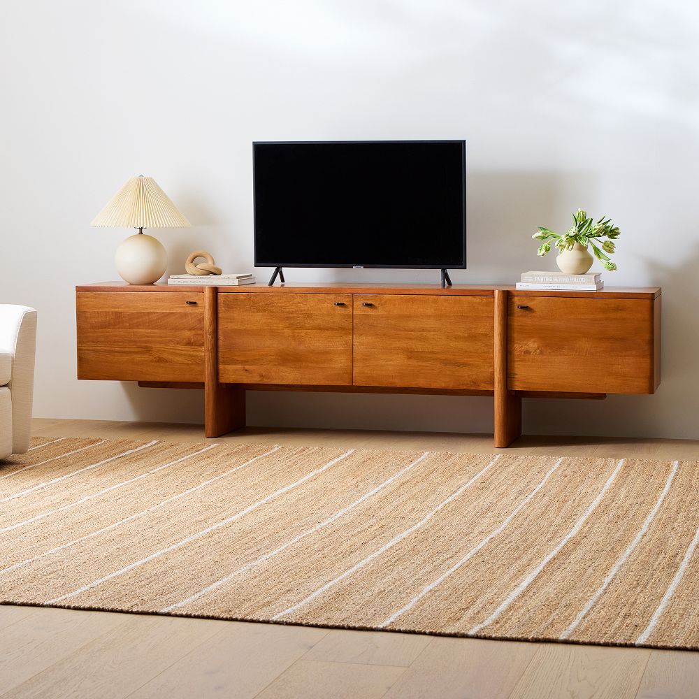 Premium solid wood TV cabinet - The Leaf Crafts