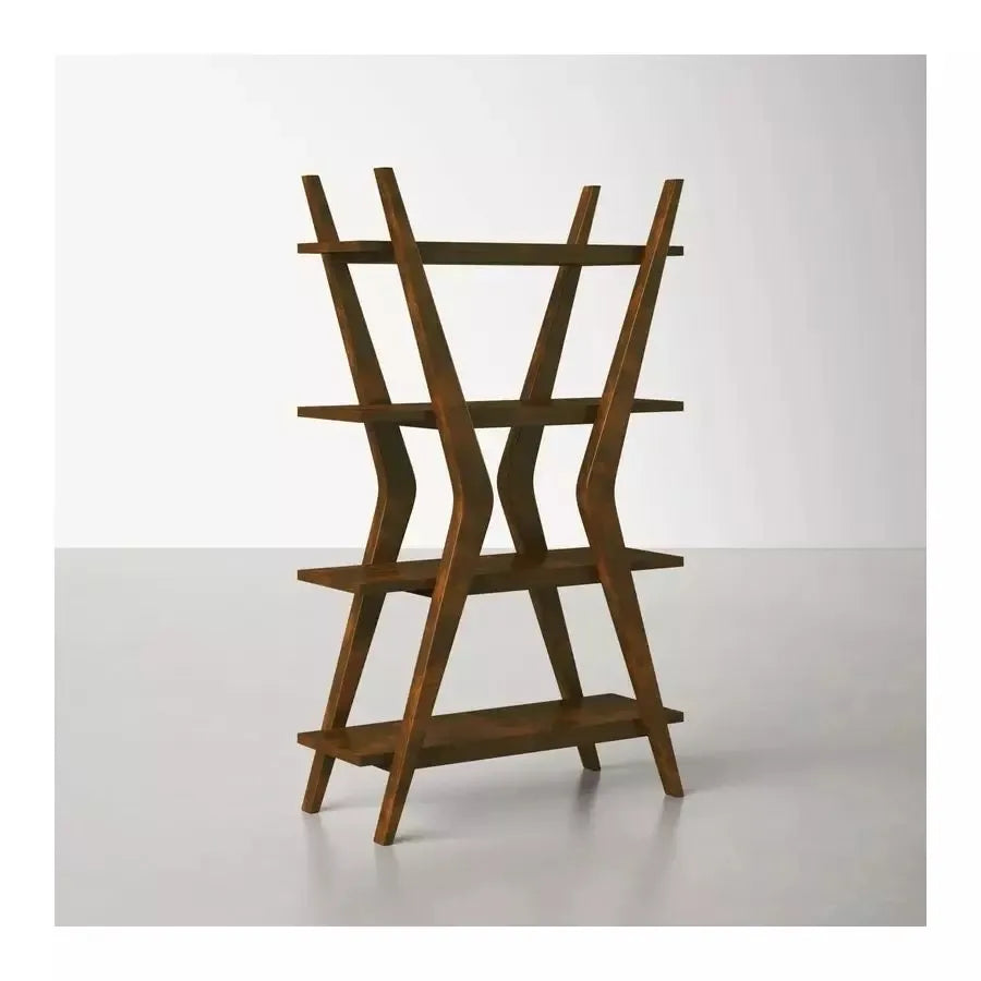 modern wooden bookshelf