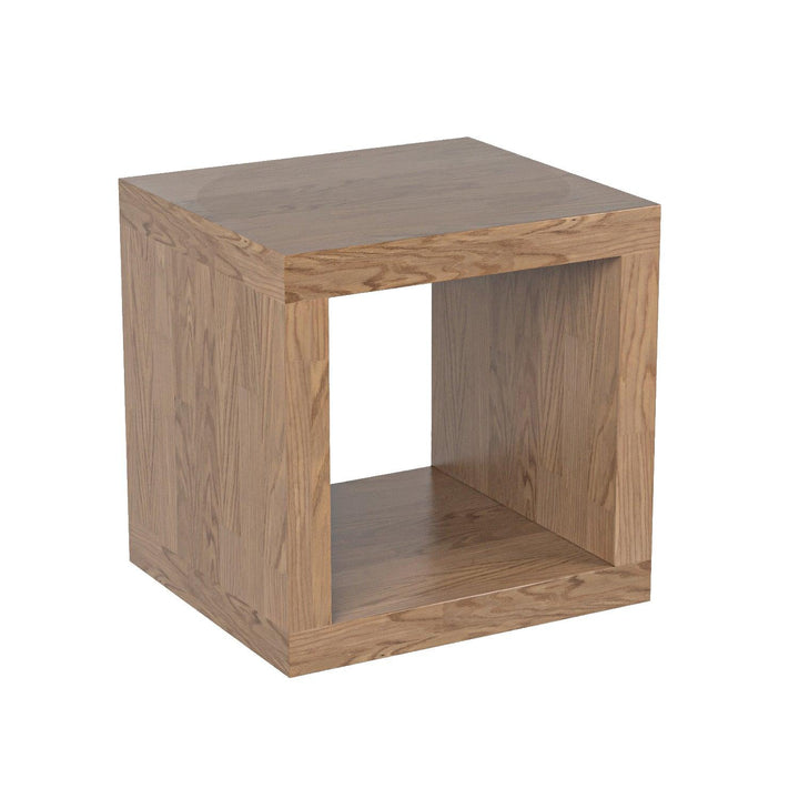 Rustic elegant solid wood side table for bedroom - The Leaf Crafts