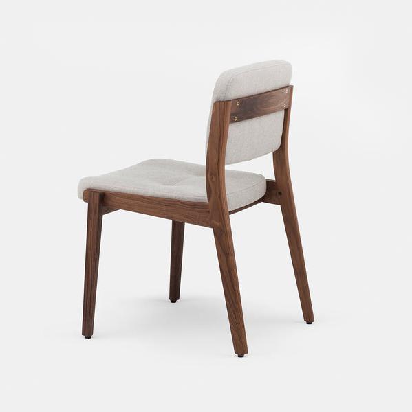 Rustic handcrafted wooden accent chair with French inspired design