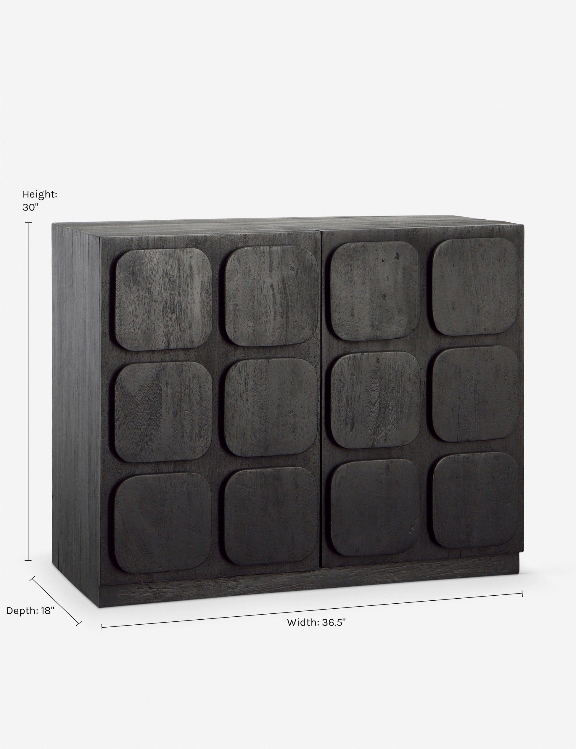 Rustic wooden cabinet for stylish and warm interiors