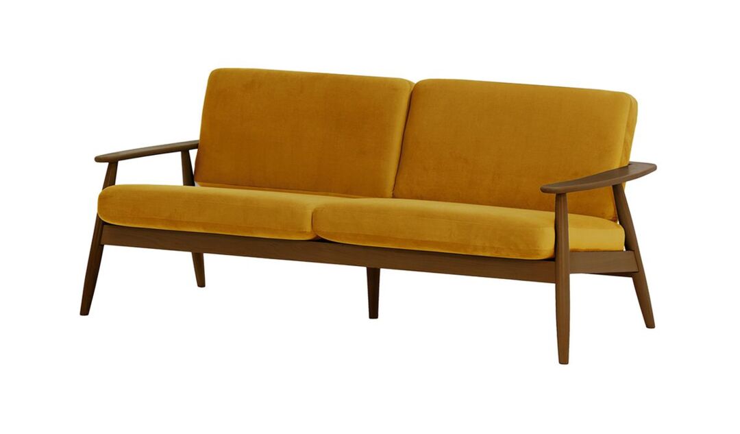 Rustic stylish two seater sofa for contemporary interiors 