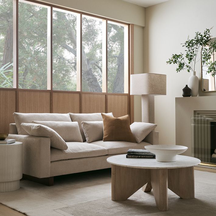 Rustic handcrafted solid wood sofa with premium finish