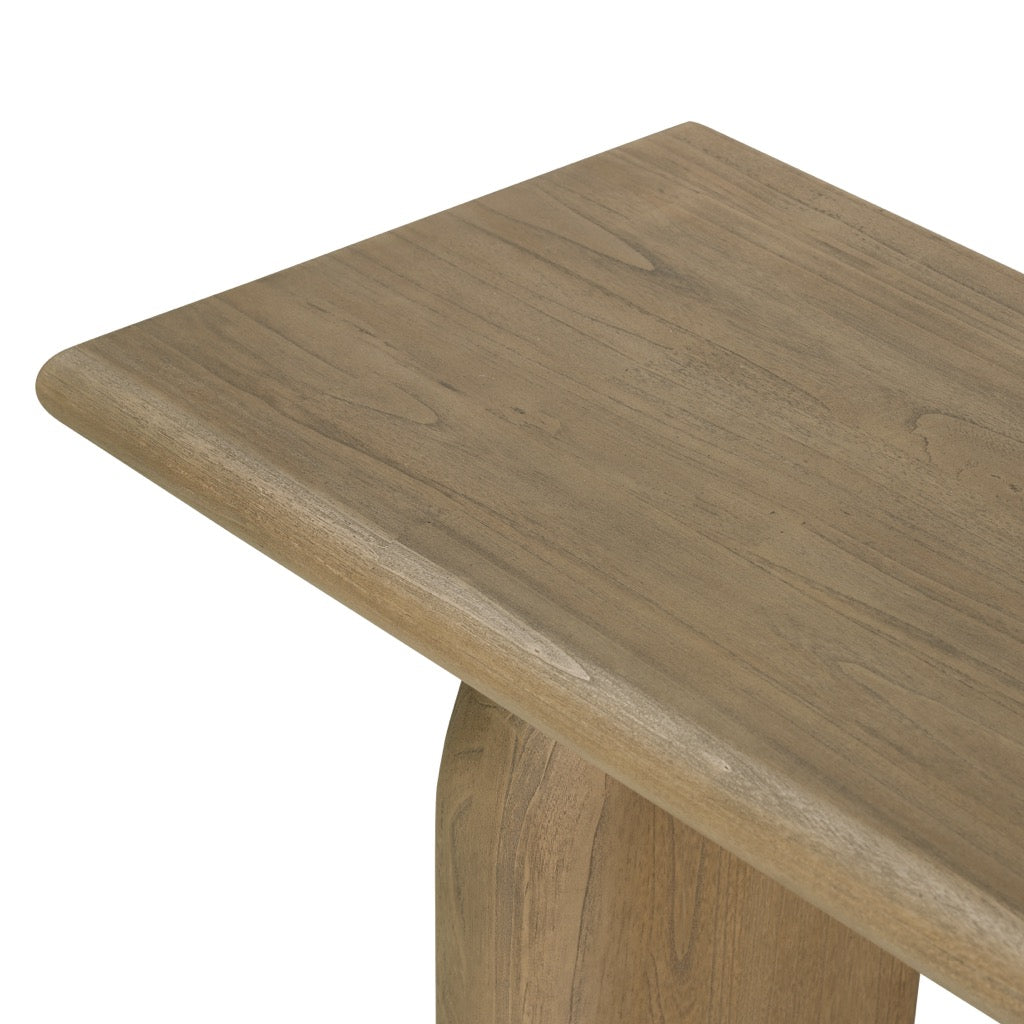 elegant solid wood bench for living room décor- The Leaf Crafts
