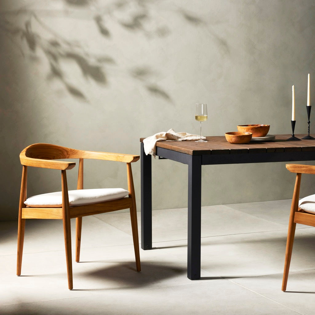 Rustic modern solid wood chair for stylish interiors - The Leaf Crafts
