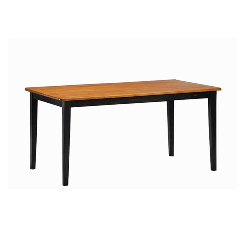 Rustic modern solid wood dining table design - The Leaf Crafts