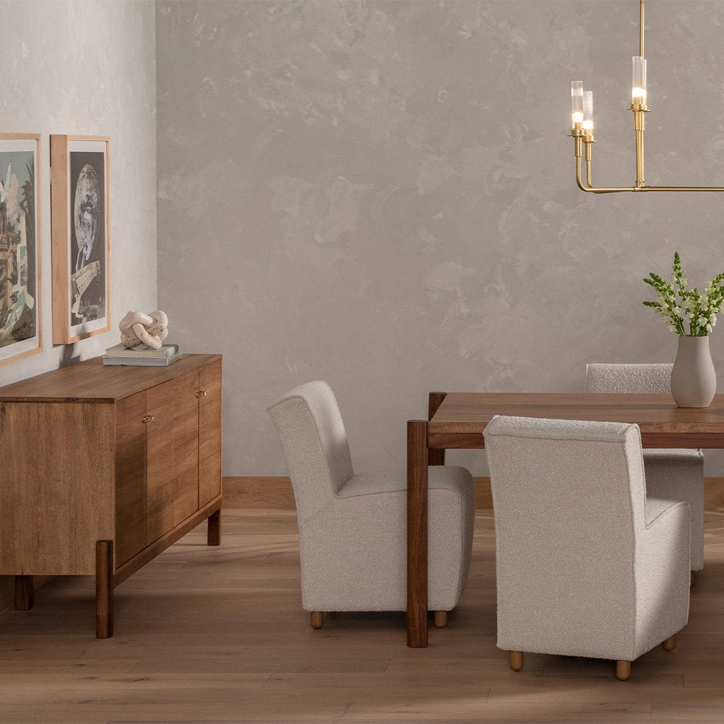 Rustic modern wooden sideboard cabinet with storage- The Leaf Crafts