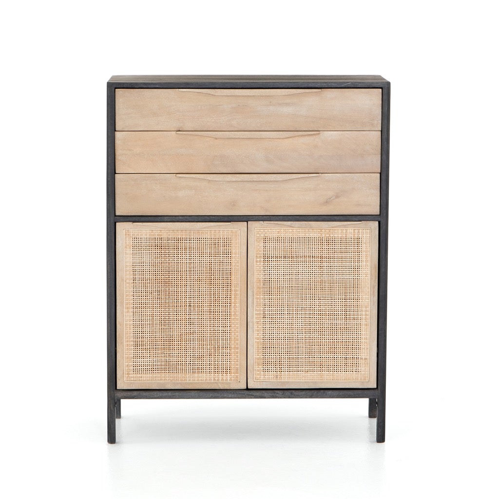 Rustic tall wooden chest of drawers for bedroom- The Leaf Crafts