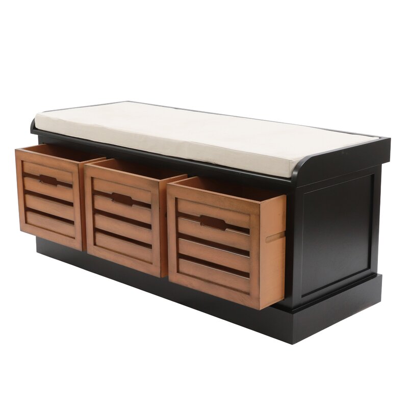 modern storage bench with seating - The Leaf Crafts