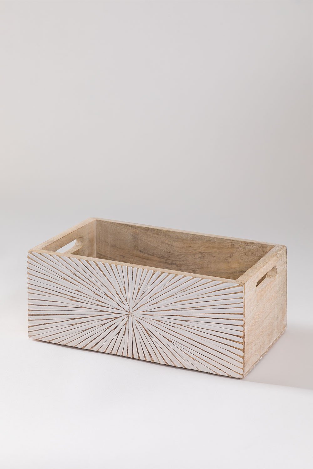 Zarko Carved Storage Basket - The Leaf Crafts