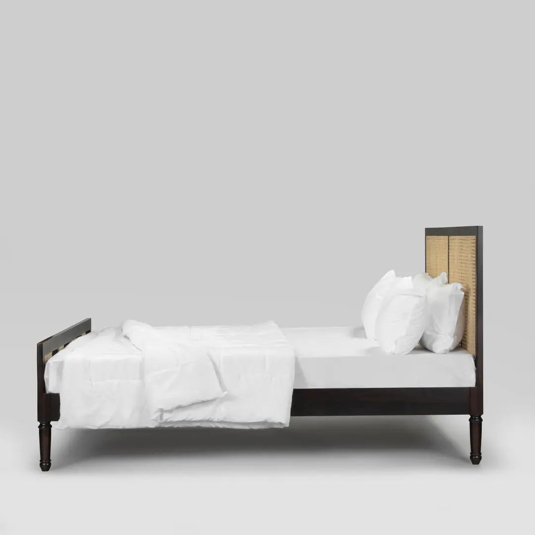 premium rattan wooden bed frame