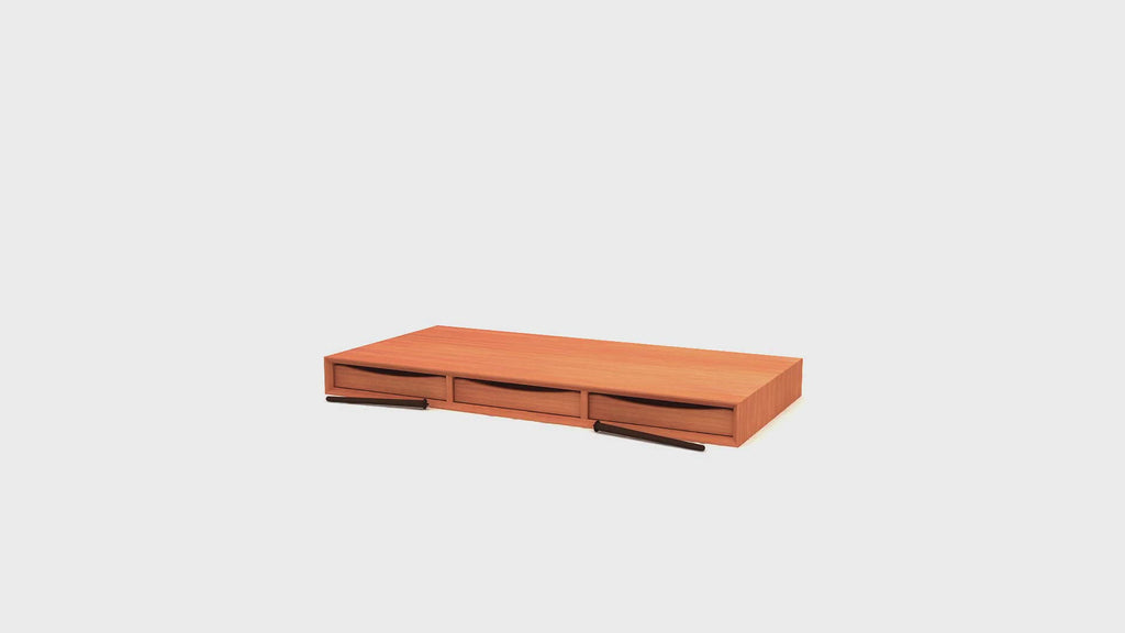 Designer wooden center table for modern and minimalist interiors.