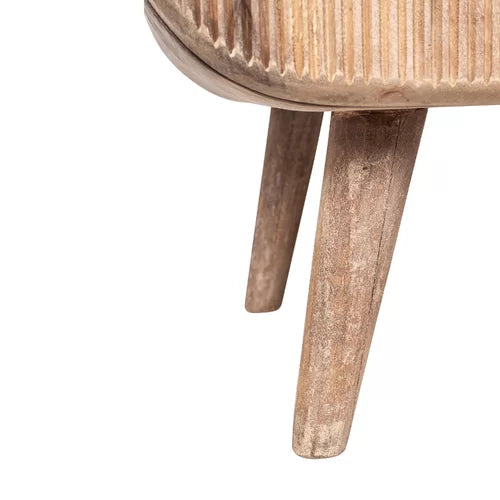 Compact yet impactful, this designer side table fits effortlessly into your space while adding a subtle architectural character that elevates the entire room - The Leaf Crafts