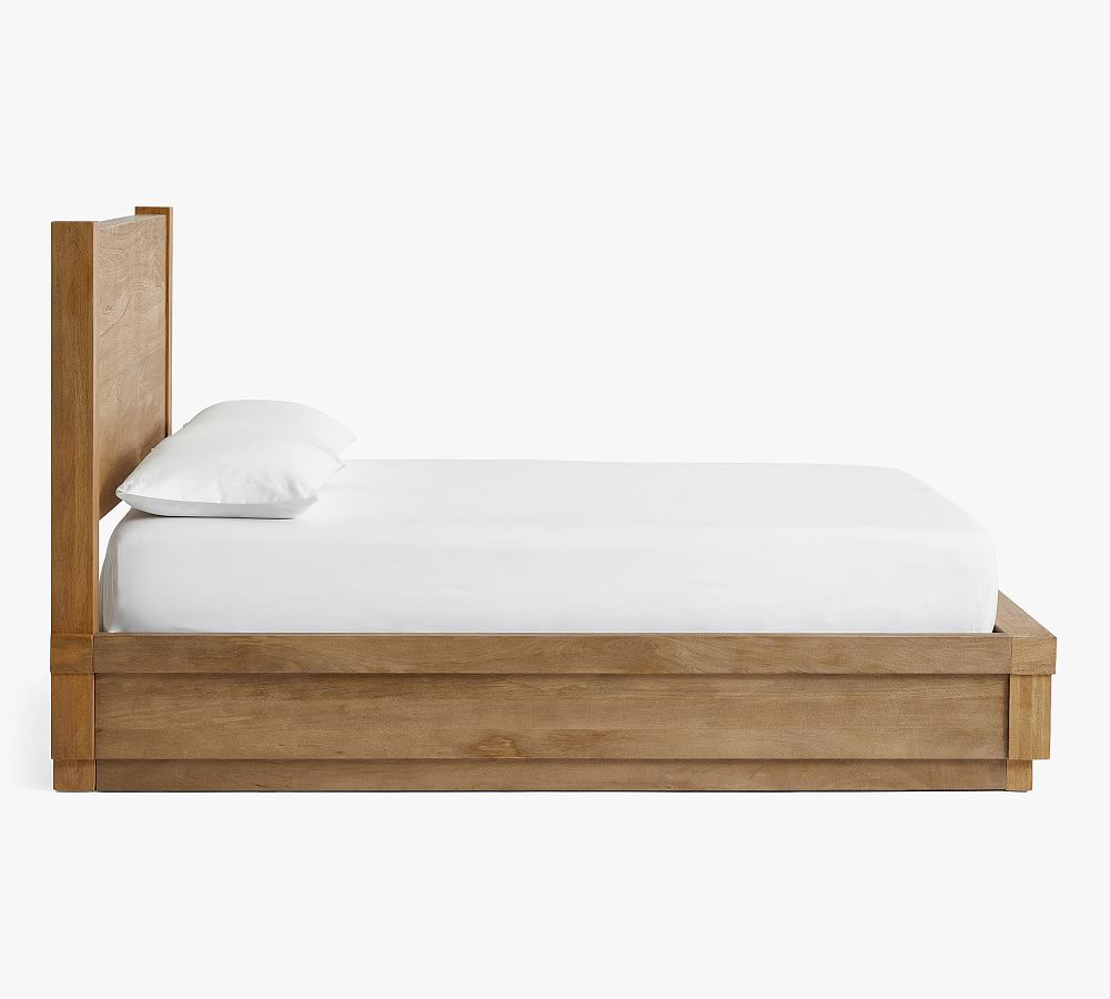 wooden bed frame blends strength with refined aesthetics - The Leaf Crafts