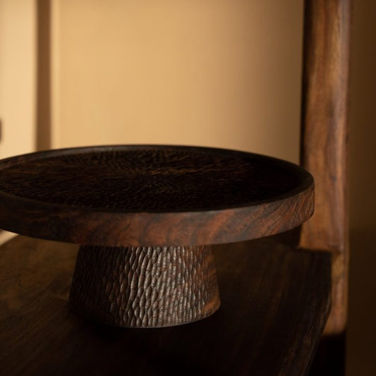 Dior Hand carved Wooden Cake Stand