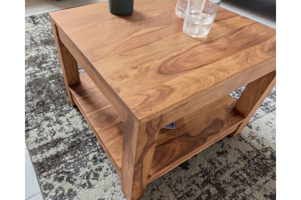 Era Solid Wood Coffee Table - The Leaf Crafts