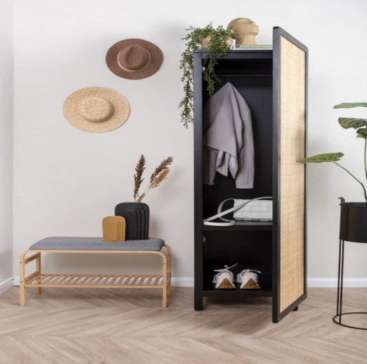 Buy Online albus solid wood mini wardrobe In India  - The Leaf Crafts