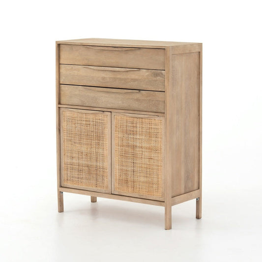 Buy Online antonia solid wood tall chest of drawers in India - The Leaf Crafts