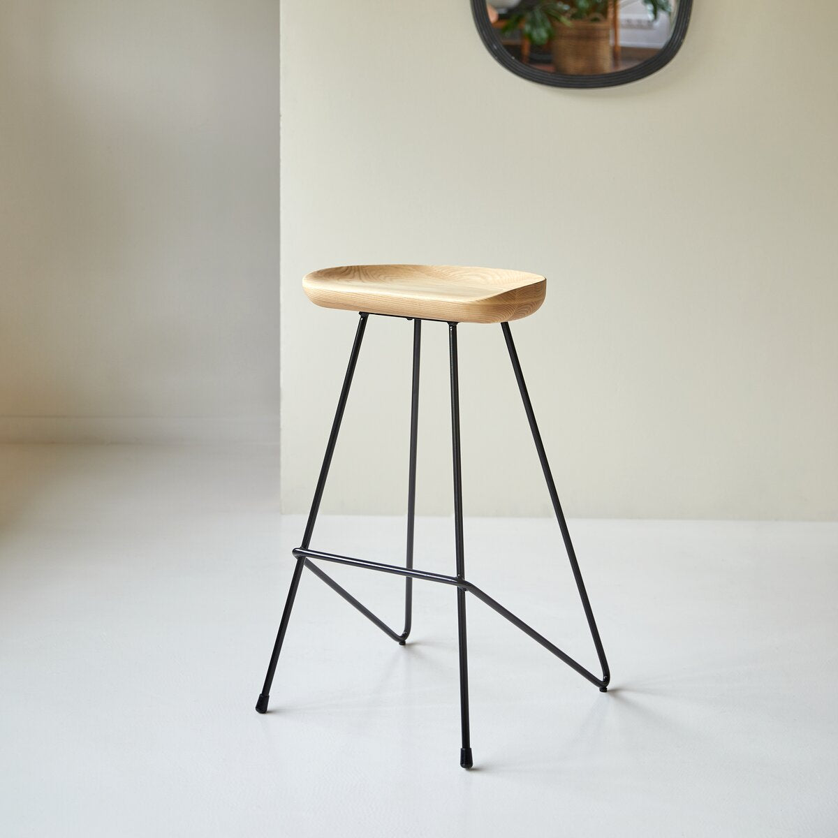 Buy Online Apollo solid wood bar stool for kitchen and bar area in India - The Leaf Crafts