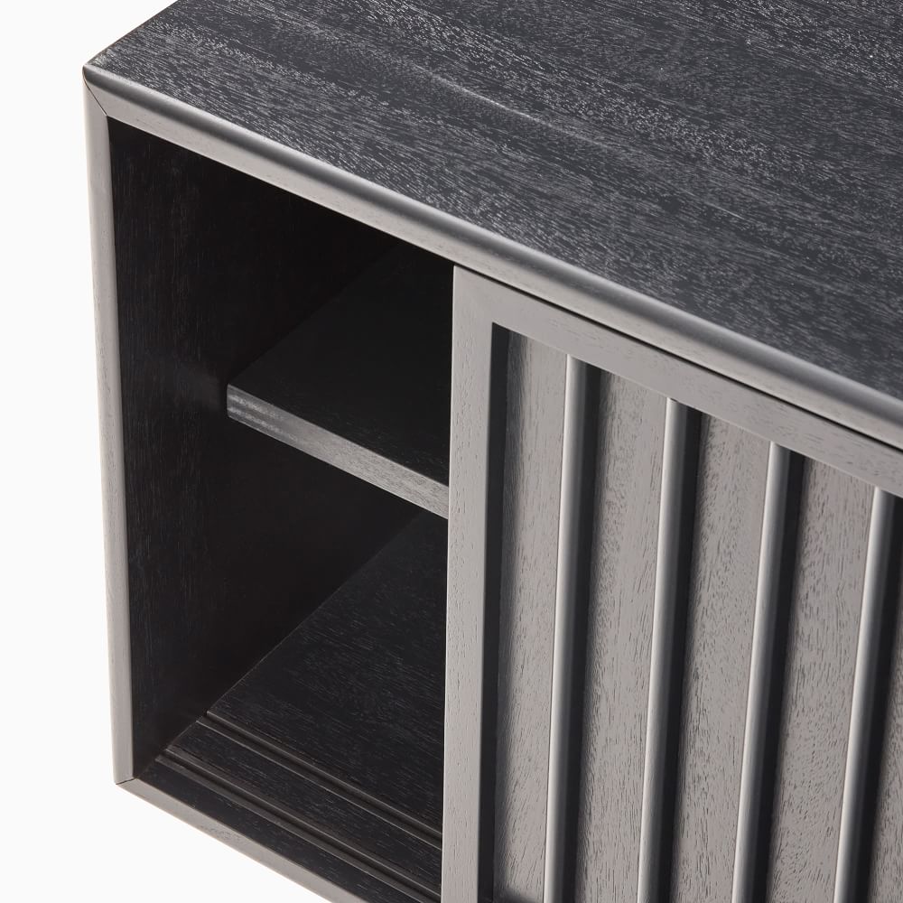 the cabinet highlights natural grain patterns that add depth and authenticity - The Leaf Crafts