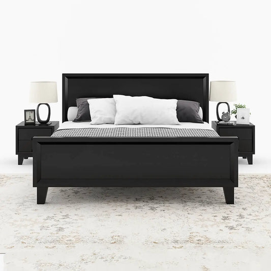 Buy solid wood king bed online in India. Premium wooden king size bed frame with headboard, durable hardwood bedroom furniture.