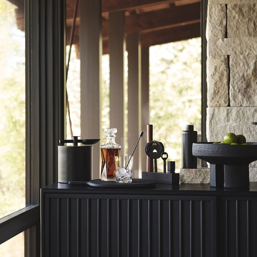 Benzo Bar Cabinet keeping everything within easy reach - The Leaf Crafts