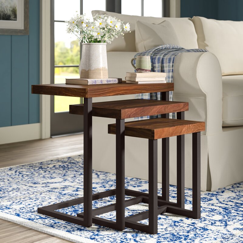 designer wooden stackable tables - The Leaf Crafts