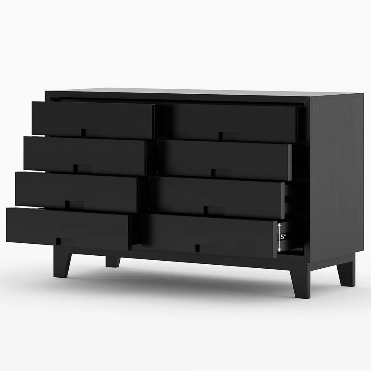 Buy wooden chest of drawers online. Solid wood dresser cabinet with multiple storage drawers for bedroom furniture.